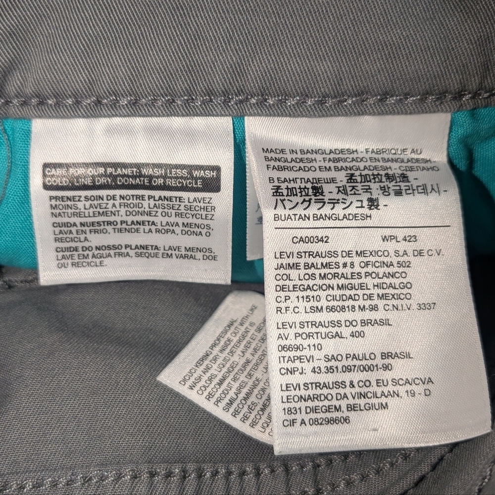 Levi's 511 Gray Denim Men's Jeans - Picture 5 of 6